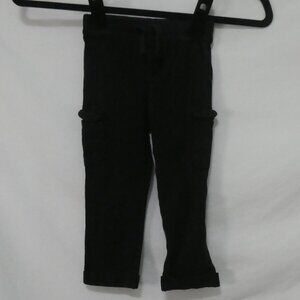 NEVADA 18 months Black Joggers With Elastic Waistband & Drawstring & Leg Pockets